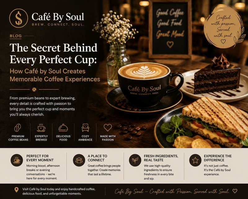 The Secret Behind Every Perfect Cup: How Café by Soul Creates Memorable Coffee Experiences