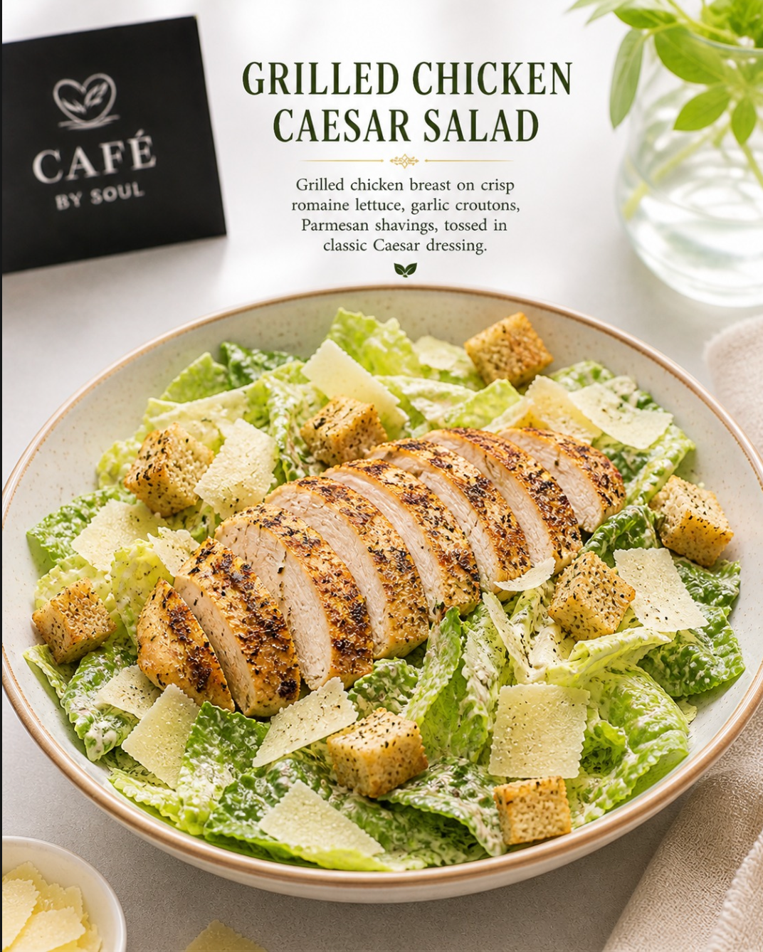 GRILLED CHICKEN / BACON CAESAR SALAD