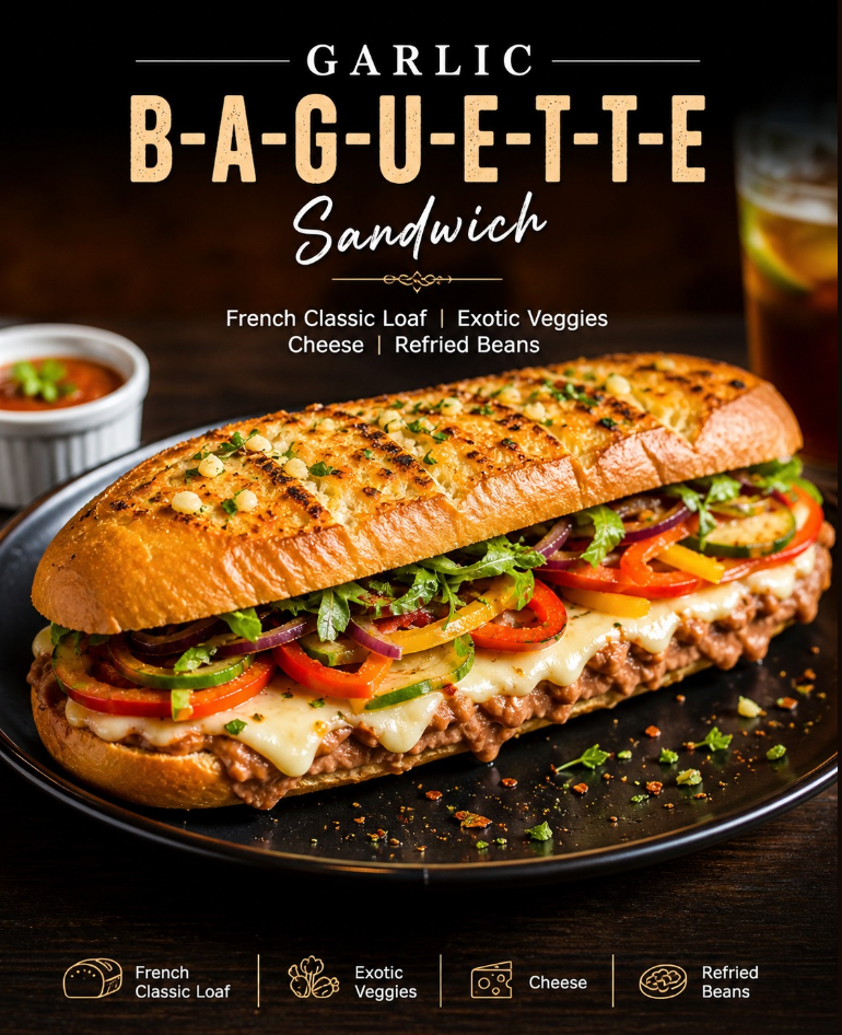 GARLIC BAGUETTE SANDWICH