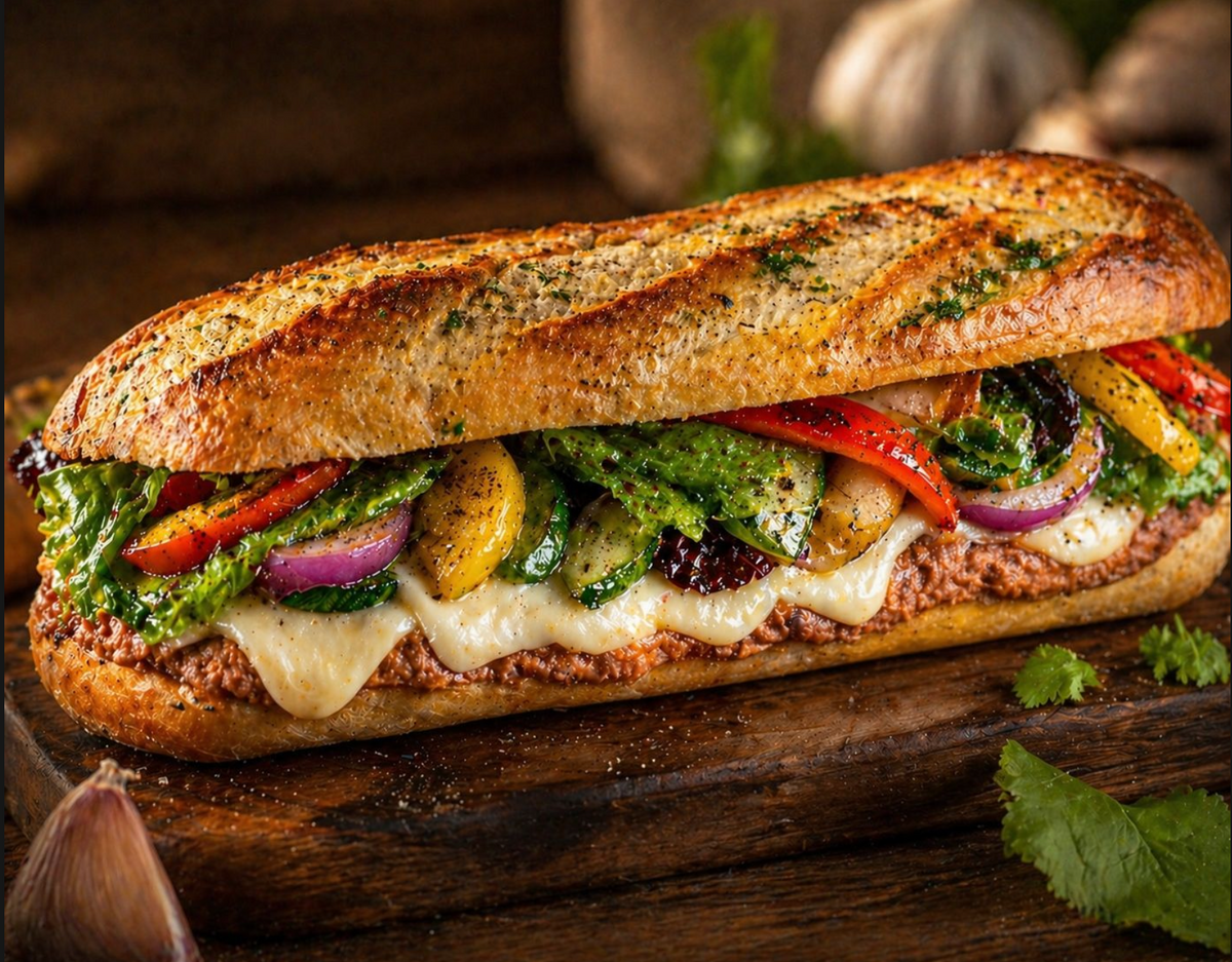 OPEN FOCACCIA SANDWICH